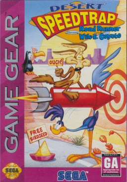 Desert Speed Trap box art for Sega Game Gear